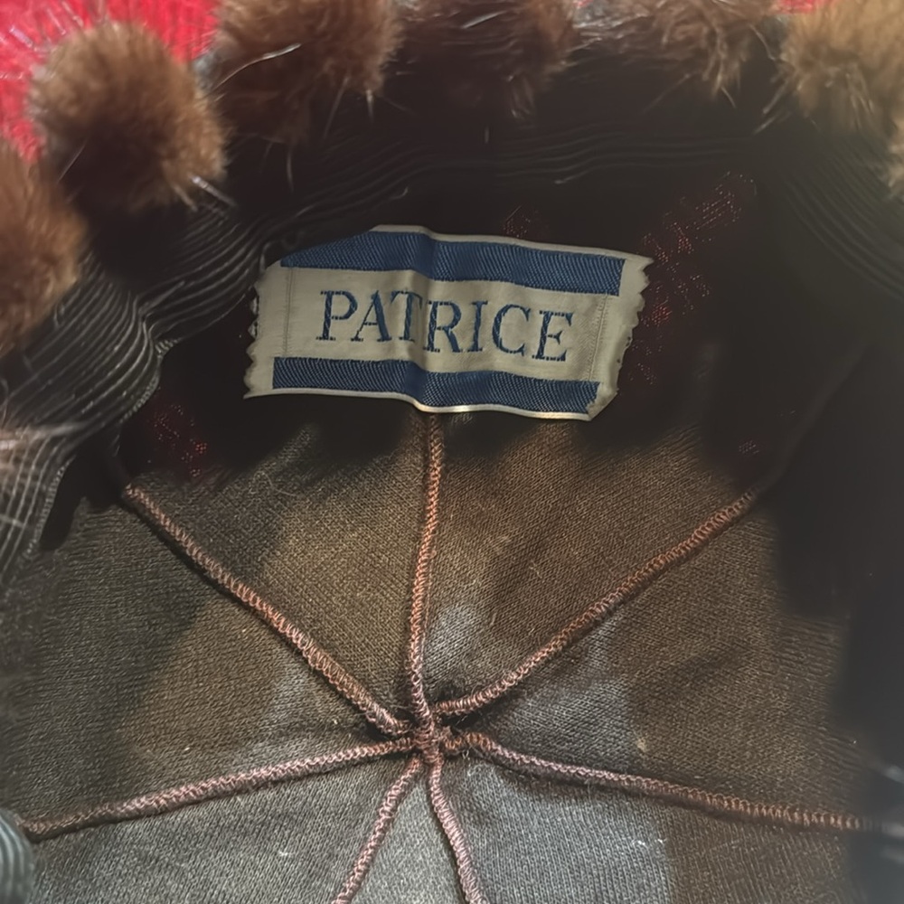 Women's Vintage Mahogany Ranch Mink Tail Hat - Picture 3 of 6